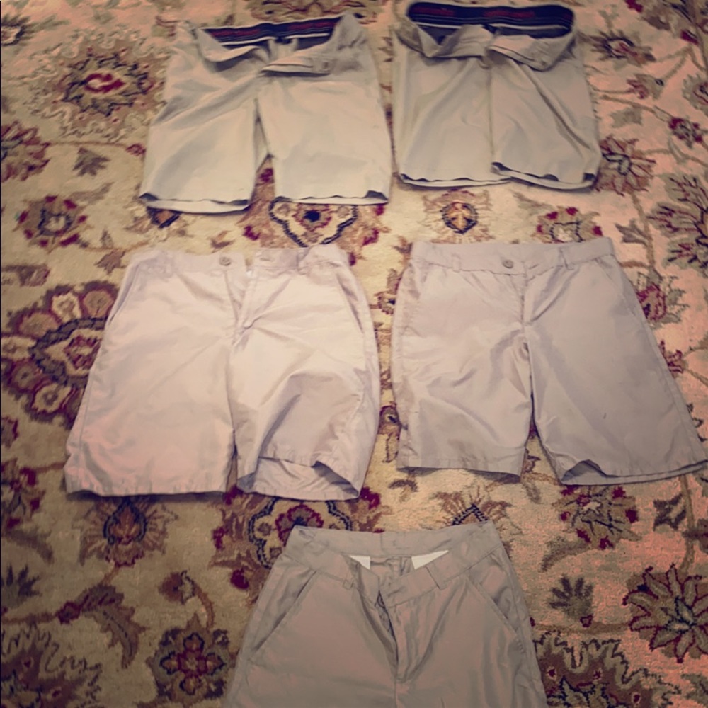 5 pairs of boys dry fit khakis.